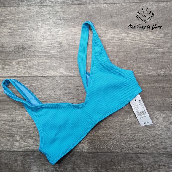 Pacsun Ribbed Crop Bikini Top Size S - Picture 1 of 4